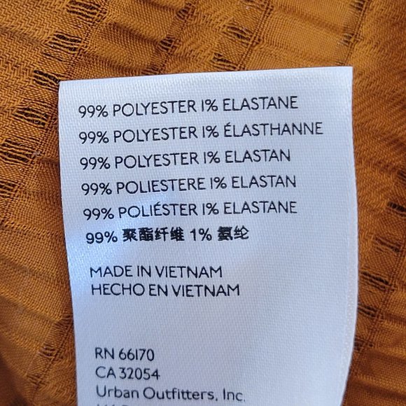 Free People Hailey Crop L/S Midriff Blouse Carmel Size S NWT - Picture 10 of 12